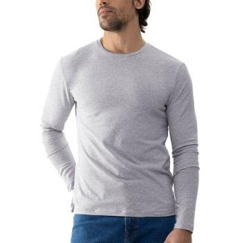 Mey Relax Long Sleeves Gråmelerad bomull Small Herr