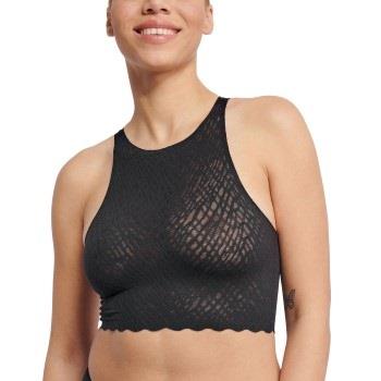 Sloggi BH ZERO Feel Bliss Crop Top Svart X-Small Dam