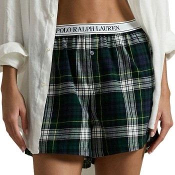 Polo Ralph Lauren Cozy Flannel Boxer Svart/Grön bomull Large Dam