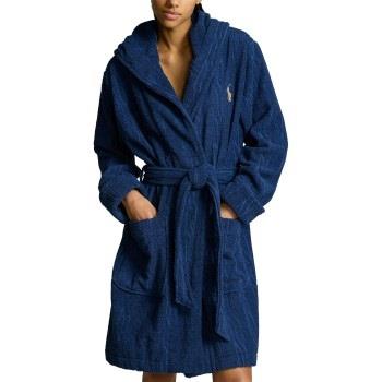 Polo Ralph Lauren Hooded Terry Bathrobe Marin bomull S/M Dam