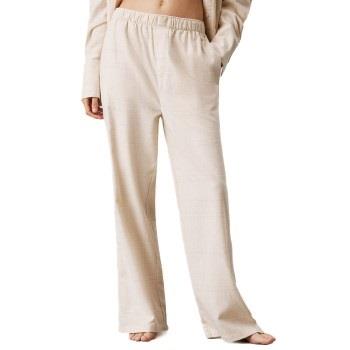 Calvin Klein Flannel Sleep Pant Beige bomull Medium Dam