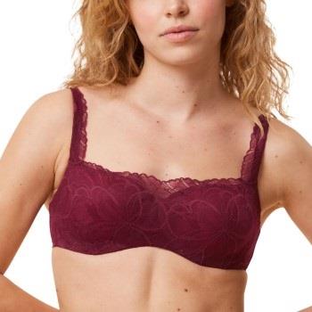 Triumph BH Body Make-Up Illusion Lace Balconette Vinröd B 85 Dam