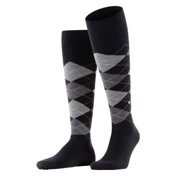 Burlington Strumpor Edinburgh Wool Knee High Sock Mörkgrå Strl 40/46