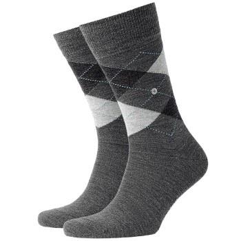 Burlington Strumpor Edinburgh Wool Sock Mörkgrå Strl 40/46 Herr