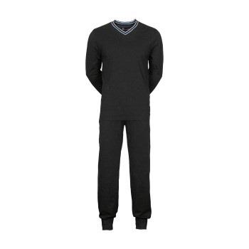 JBS V-Neck Jersey Pyjamas Svart bomull Large Herr