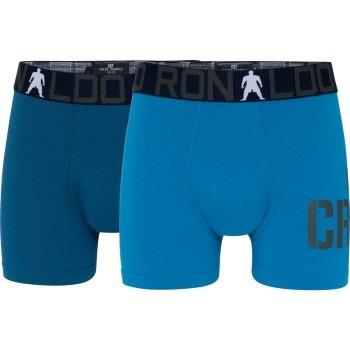 CR7 Cristiano Ronaldo Kalsonger 2P Boys Trunk Briefs Blå bomull 116/12...