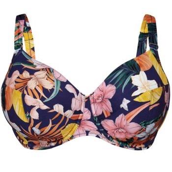 Rosa Faia Tropical Sunset Bikini Top Blå m blommor F 38 Dam