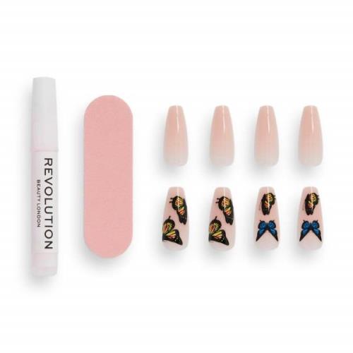 Makeup Revolution Flawless False Nails - Butterfly