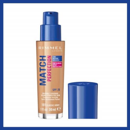 Rimmel Match Perfection Foundation (olika nyanser) - Classic Ivory