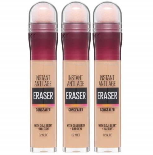 Maybelline Instant Anti-Age Eraser Eye Concealer 3 Pack Exclusive