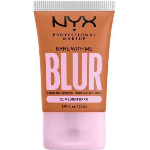 NYX Professional Makeup Bare With Me Blur Tint Foundation Medium Dark ...