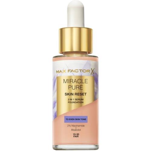 Max Factor Miracle Pure 2In1 Skin Reset Serum Foundation 01 Fair - 30 ...