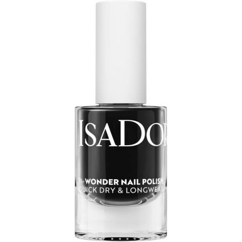 IsaDora The Wonder Nail Polish Quick dry & Longwear Black Lacquer - 5 ...