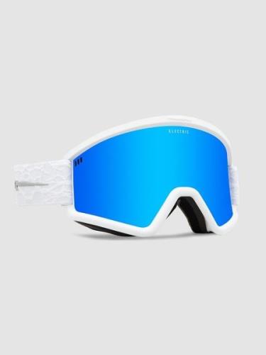 Electric Hex Matte White Nuron Goggle blue chrome