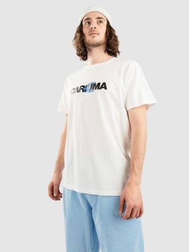 Cariuma Duo Logo T-Shirt off white/black and blue