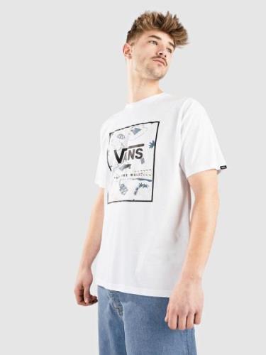 Vans Classic Print Box T-Shirt white/vans teal/rose smke