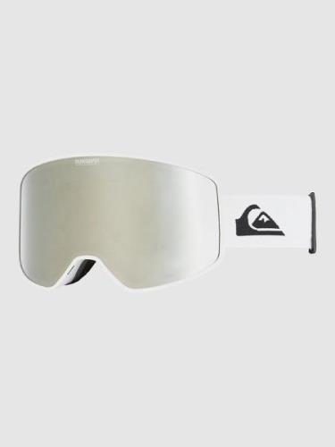 Quiksilver Storm Snow White Goggle amber rose ml silver