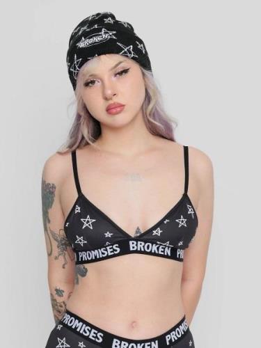 Broken Promises Chuck Lounge Bralette Modrcek black