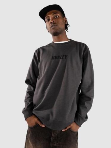 Hurley Adios Heat Fleece Crew Tröja dk stone grey