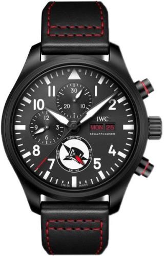 IWC Herrklocka IW389108 Pilots Svart/Läder Ø44.5 mm