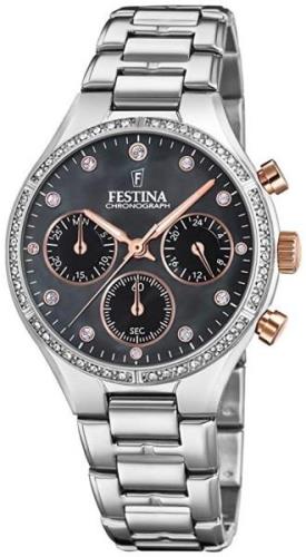 Festina Damklocka F20401-4 Svart/Stål Ø36 mm