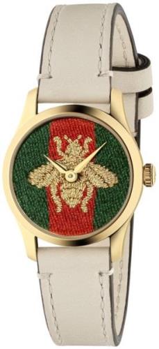 Gucci YA1265009 G-Timeless Flerfärgad/Läder Ø27 mm