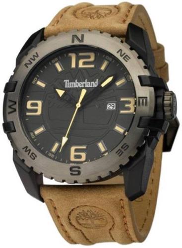 Timberland Herrklocka TBL13856JPBU61A Svart/Läder Ø47 mm