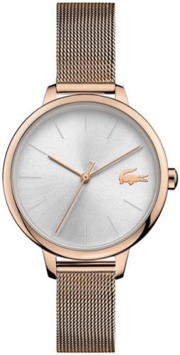 Lacoste Damklocka 2001103 Silverfärgad/Roséguldstonat stål Ø34 mm