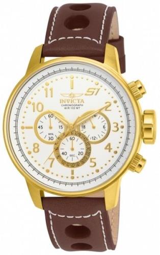 Invicta Herrklocka 16011 S1 Vit/Läder Ø48 mm