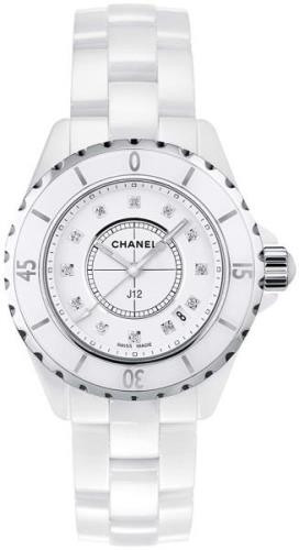 Chanel Damklocka H1628 J12 Vit/Keramik Ø33 mm