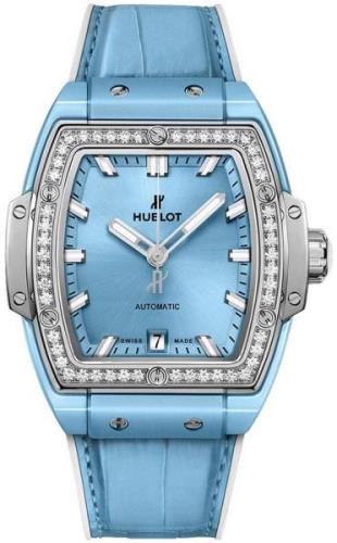 Hublot Damklocka 665.EN.891L.LR.1204 Big Bang 39Mm Blå/Gummi