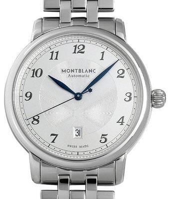 Montblanc Herrklocka 117324 Star Silverfärgad/Stål Ø42 mm