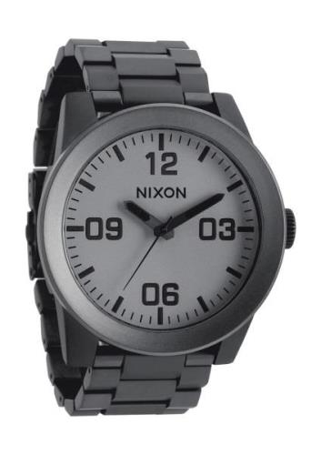 Nixon Herrklocka A3461062-00 The Corporal SS Grå/Stål Ø48 mm