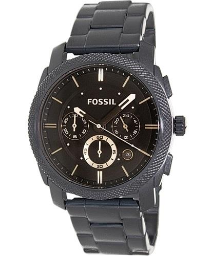 Fossil Herrklocka FS4682 Machine Svart/Stål Ø42 mm