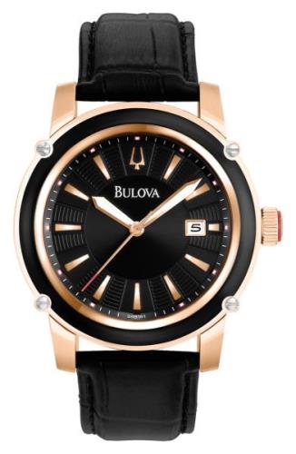 Bulova Herrklocka 98B161 Dress Svart/Läder Ø42 mm