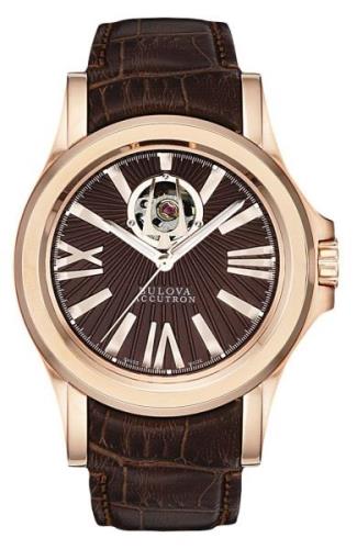 Bulova Herrklocka 64A102 Accutron Brun/Läder Ø40 mm