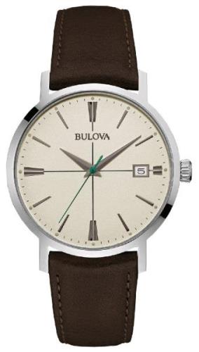 Bulova Herrklocka 96B242 Dress Beige/Läder Ø39 mm