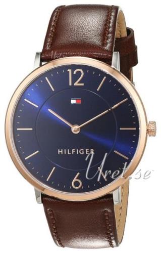 Tommy Hilfiger Herrklocka 1710354 Ultra Slim Blå/Läder Ø40 mm