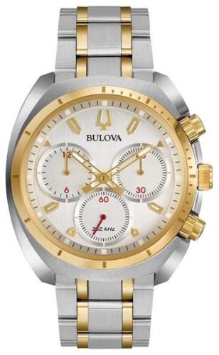 Bulova Herrklocka 98A157 Bracelet Silverfärgad/Gulguldtonat stål