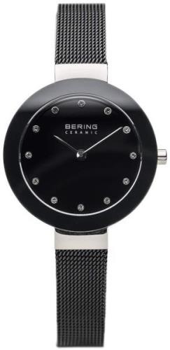 Bering Damklocka 11429-102 Ceramic Svart/Stål Ø29 mm