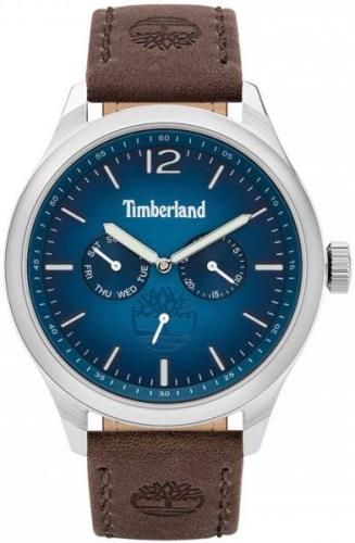 Timberland Herrklocka TBL15940JS.03 Blå/Läder Ø46 mm