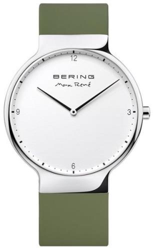 Bering Herrklocka 15540-800 Max Rene Vit/Gummi Ø40 mm