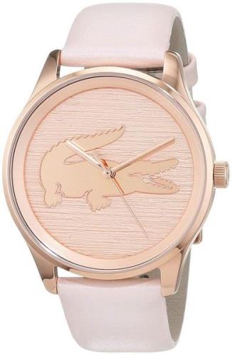 Lacoste Damklocka 2000997 Roséguldstonad/Läder Ø38 mm