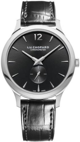 Chopard Herrklocka 161948-1001 L.U.C Svart/Läder Ø40 mm