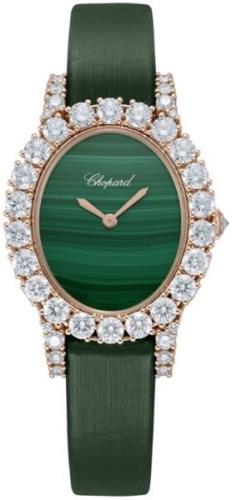 Chopard Damklocka 139384-5011 Diamond Hour Grön/Satin Ø29.4 mm