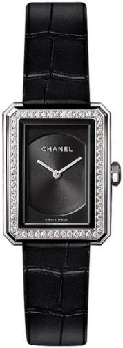 Chanel Damklocka H4883 Boy-Friend Svart/Läder