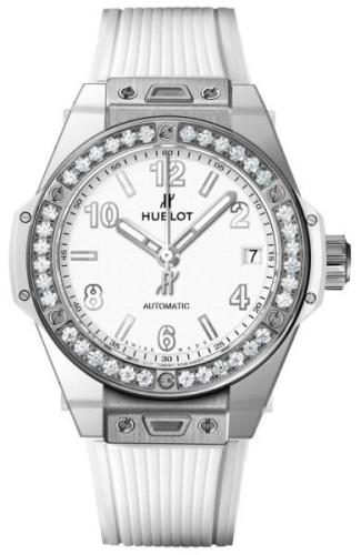 Hublot Damklocka 465.SE.2010.RW.1204 Big Bang 38mm Vit/Gummi Ø38 mm