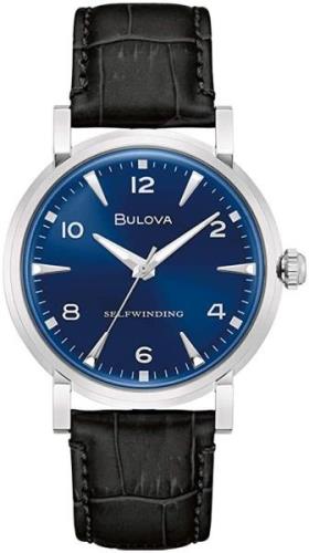 Bulova Herrklocka 96A242 American Clipper Blå/Läder Ø39 mm