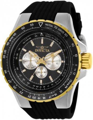 Invicta Herrklocka 33029 Svart/Gummi Ø50 mm