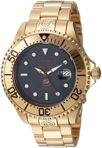 Invicta Herrklocka 24766 Pro Diver Svart/Gulguldtonat stål Ø47 mm